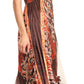Sakkas Vanna Strapless Pleated Satin Summer Mid Dress Adjustable
