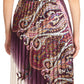 Sakkas Vanna Strapless Pleated Satin Summer Mid Dress Adjustable