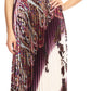Sakkas Vanna Strapless Pleated Satin Summer Mid Dress Adjustable