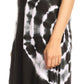 Sakkas Havva Knit Tie-dye Sleeveless Hi Low Dress with Scoop Neck