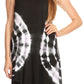 Sakkas Havva Knit Tie-dye Sleeveless Hi Low Dress with Scoop Neck