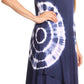 Sakkas Havva Knit Tie-dye Sleeveless Hi Low Dress with Scoop Neck