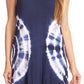 Sakkas Havva Knit Tie-dye Sleeveless Hi Low Dress with Scoop Neck