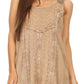 Sakkas Marian Sleeveless Crochet Summer Midi Slim Dress with Emboidery