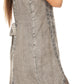 Sakkas Marian Sleeveless Crochet Summer Midi Slim Dress with Emboidery
