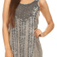 Sakkas Marian Sleeveless Crochet Summer Midi Slim Dress with Emboidery