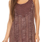 Sakkas Marian Sleeveless Crochet Summer Midi Slim Dress with Emboidery