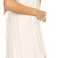 Sakkas Marian Sleeveless Crochet Summer Midi Slim Dress with Emboidery