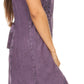 Sakkas Marian Sleeveless Crochet Summer Midi Slim Dress with Emboidery