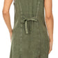 Sakkas Marian Sleeveless Crochet Summer Midi Slim Dress with Emboidery
