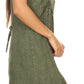 Sakkas Marian Sleeveless Crochet Summer Midi Slim Dress with Emboidery