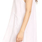 Sakkas Genna Two Layer Sleeveless Ruched Shoulder Straps Round Neck Tent Dress
