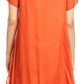 Sakkas Arina Midi Double Layered Short Sleeve Dress Solid with Pockets