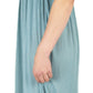 Sakkas Isabis Womens Casual Long  Lace Modest Dress with Short Sleeves Stretchy