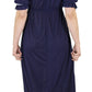 Sakkas Isabis Womens Casual Long  Lace Modest Dress with Short Sleeves Stretchy