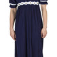 Sakkas Isabis Womens Casual Long  Lace Modest Dress with Short Sleeves Stretchy