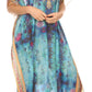 MKY Astryd Women's Flowy Maxi Long Caftan Dress Cover Up with Rhinestone
