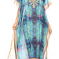MKY Astryd Women's Flowy Maxi Long Caftan Dress Cover Up with Rhinestone