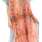 MKY Astryd Women's Flowy Maxi Long Caftan Dress Cover Up with Rhinestone
