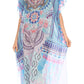 MKY Astryd Women's Flowy Maxi Long Caftan Dress Cover Up with Rhinestone