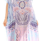 MKY Astryd Women's Flowy Maxi Long Caftan Dress Cover Up with Rhinestone