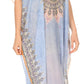 MKY Astryd Women's Flowy Maxi Long Caftan Dress Cover Up with Rhinestone