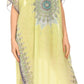 MKY Astryd Women's Flowy Maxi Long Caftan Dress Cover Up with Rhinestone