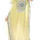MKY Astryd Women's Flowy Maxi Long Caftan Dress Cover Up with Rhinestone