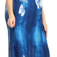 Sakkas Abby Womens Casual Long Tropical Off Shoulder Dress Elastic & Floral Print
