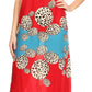 Sakkas Abby Womens Casual Long Tropical Off Shoulder Dress Elastic & Floral Print
