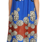 Sakkas Abby Womens Casual Long Tropical Off Shoulder Dress Elastic & Floral Print