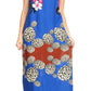 Sakkas Abby Womens Casual Long Tropical Off Shoulder Dress Elastic & Floral Print