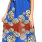 Sakkas Abby Womens Casual Long Tropical Off Shoulder Dress Elastic & Floral Print