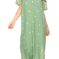 Sakkas Sabra Womens Long Casual Cover-up Tunic Kaftan V neck Dress