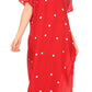 Sakkas Sabra Womens Long Casual Cover-up Tunic Kaftan V neck Dress
