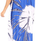 Sakkas Aggy Womens Dashiki African Print Caftan Dress Maxi Boho Hippie Colorful