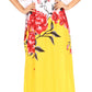 Sakkas Aggy Womens Dashiki African Print Caftan Dress Maxi Boho Hippie Colorful