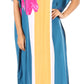 Sakkas Aggy Womens Dashiki African Print Caftan Dress Maxi Boho Hippie Colorful