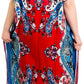 Sakkas Aggy Womens Dashiki African Print Caftan Dress Maxi Boho Hippie Colorful