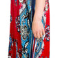 Sakkas Aggy Womens Dashiki African Print Caftan Dress Maxi Boho Hippie Colorful