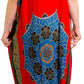 Sakkas Aggy Womens Dashiki African Print Caftan Dress Maxi Boho Hippie Colorful