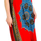 Sakkas Aggy Womens Dashiki African Print Caftan Dress Maxi Boho Hippie Colorful