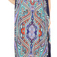 Sakkas Aggy Womens Dashiki African Print Caftan Dress Maxi Boho Hippie Colorful
