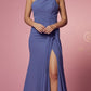 Nox Anabel E1005 Long One Shoulder Chiffon Evening Gown