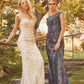 Nox Anabel E1006 Fitted Sheath Formal Lace Dress with Illusion Neckline