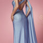 Nox Anabel E1039 Sexy Floor Length One Shoulder Drape Sash Dress