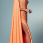 Nox Anabel E1039 Sexy Floor Length One Shoulder Drape Sash Dress