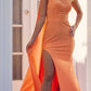 Nox Anabel E1039 Sexy Floor Length One Shoulder Drape Sash Dress