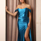 Nox Anabel E1043 Vestido Corsé Bustier de Satén con Tirantes Desmontables Fuera del Hombro