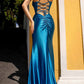 Nox Anabel E1044 Bustier Spaghetti Strap Corset A-Long Dress
